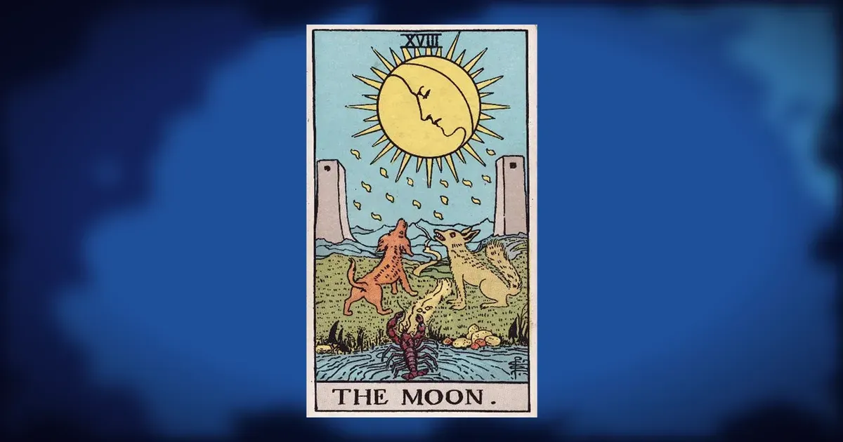 The Moon in tarot: the card's meaning upright and reversed